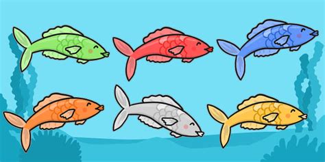 editable fish|Colourful Goldfish Printable Template .